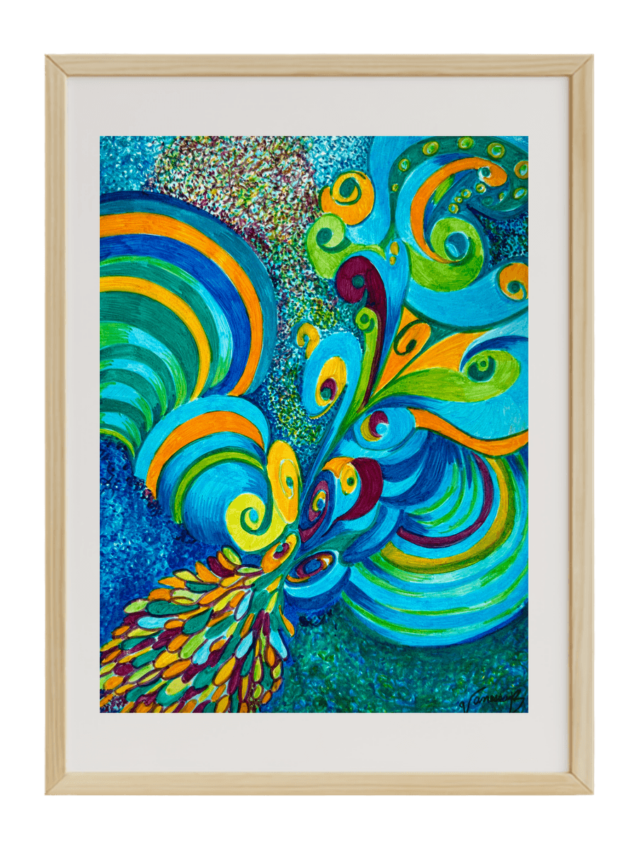 Iridescent, original artwork by ElizhV